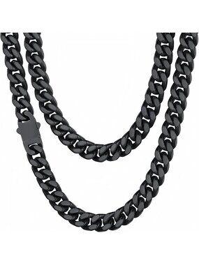 Stylish Cuban Link Chain Necklace for Men - Waterproof Stainless Steel Jewelry